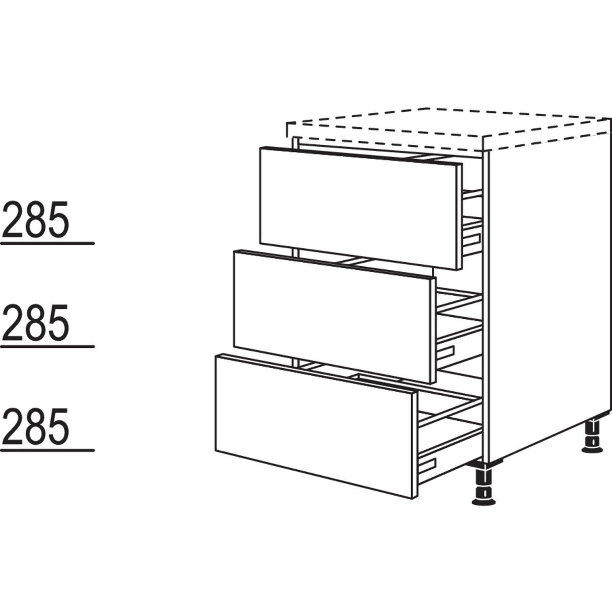 Nobilia Maxi-Unterschrank U3A60-M 21430