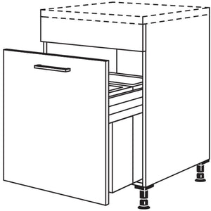 Nobilia Maxi-Unterschrank mit Muelltrennsystem Euro-Cargo UASL-EC50-M 43472