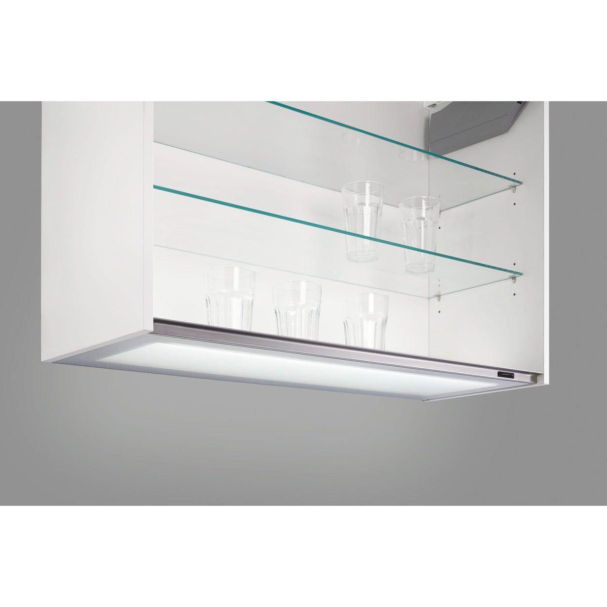 Nobilia Mehrpreis fuer Wandschraenke mit LED-Glas-Lichtboden MP-LA 7961
