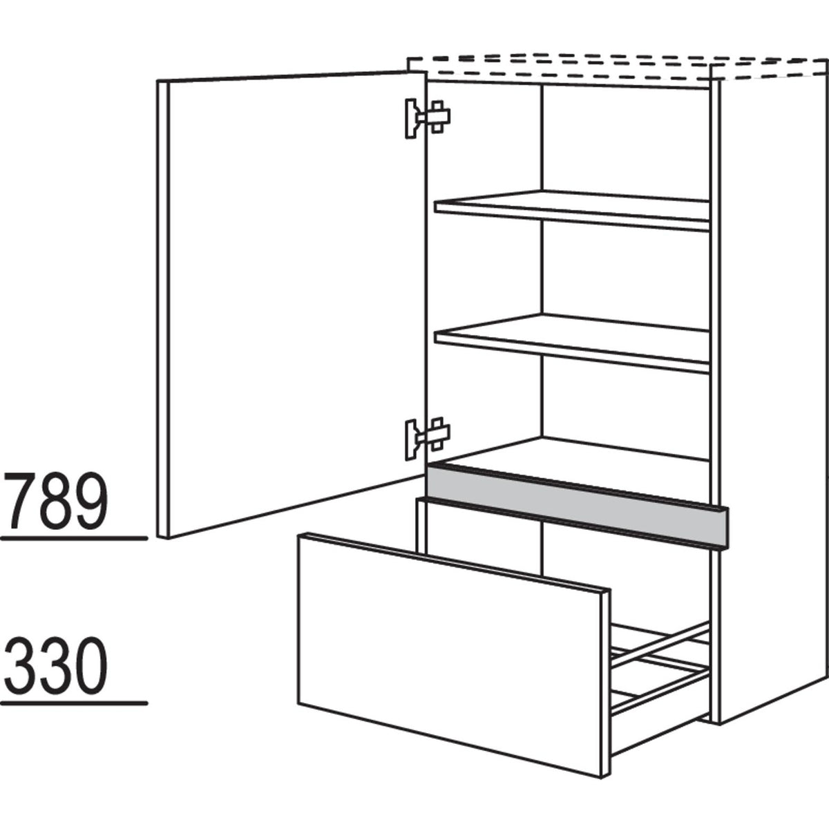nobilia Midischrank NBMA45-115 67738