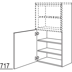 nobilia Midischrank fuer Regaleinsatz Case BSC30-130 3019