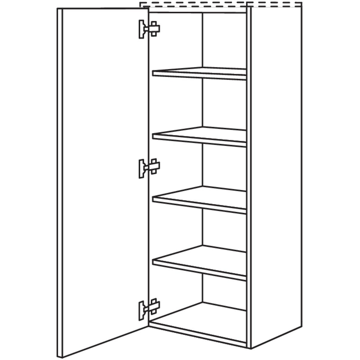 nobilia Midischrank in Echtholz- Furnier MEF45-130 3037