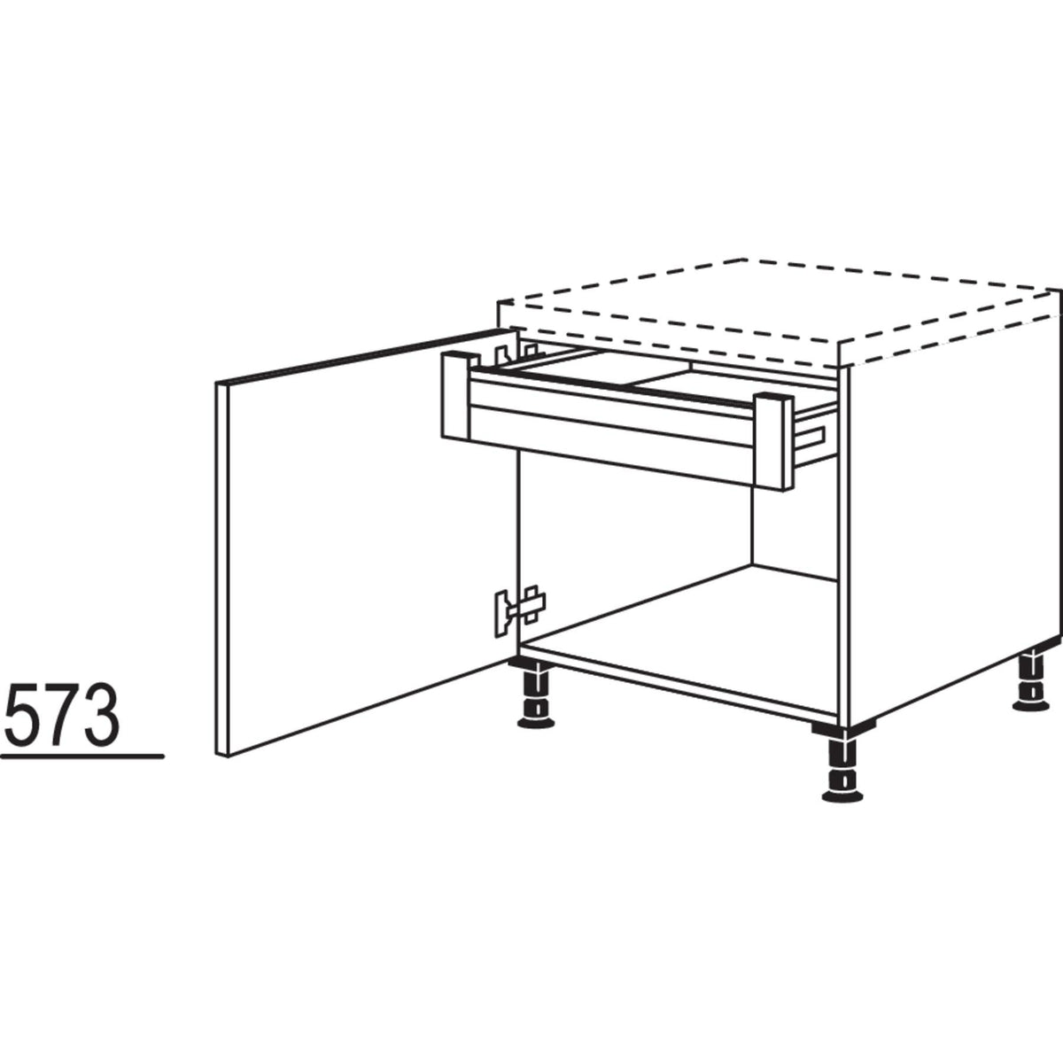 Nobilia Mini-Unterschrank UDI60-58 38033