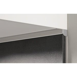 Nobilia Nischenprofil oben Aluminiumprofil- Edelstahl- Optik NKPO200 9573