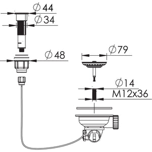 Nobilia RODI- Einbauspuele Una 50- Edelstahl--amp-nbsp-flaechenbuendige r Einbau moeglich  Edelstahl 87250 87250