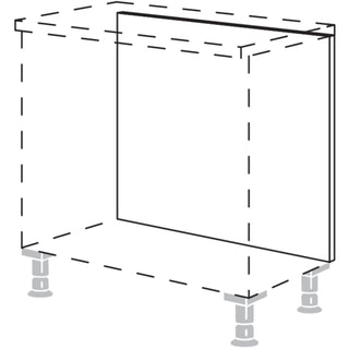 nobilia habillage mural pour plans de buffet RFW50-58 - Look | 099