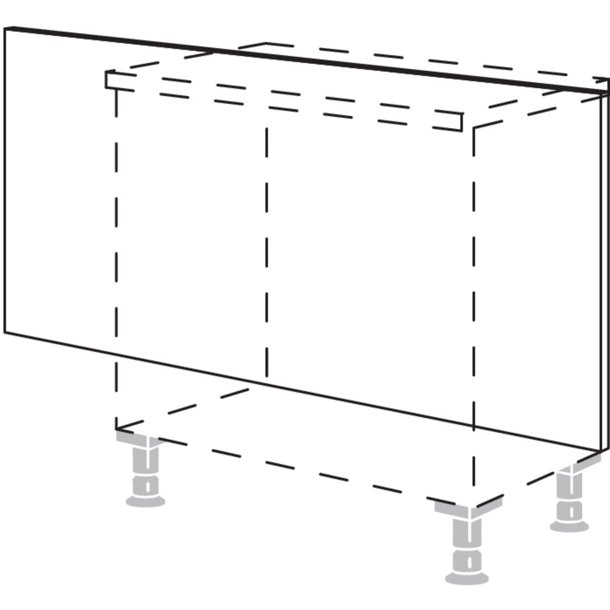 Nobilia Rueckwandverkleidung fuer Sideboardplanungen RKWS-58 25756