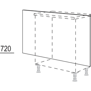 Nobilia Rueckwandverkleidung fuer Sideboardplanungen RKWS-72 31756