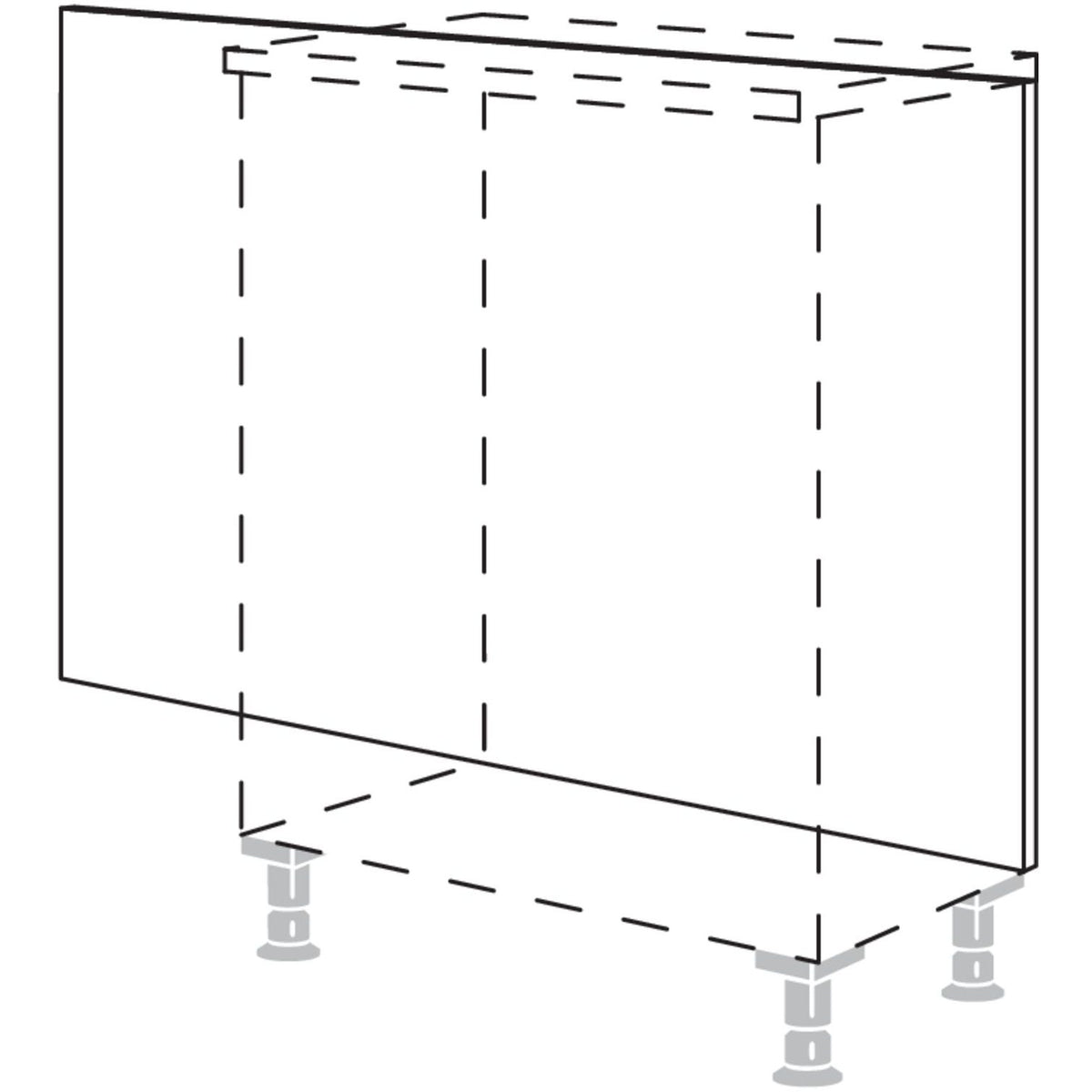 Nobilia Rueckwandverkleidung fuer Sideboardplanungen RKWS-79 41756