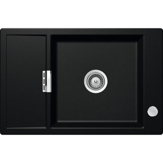 SCHOCK: Fregadero encastrado Mono D-100 XS, de CRISTADUR®/CRISTADUR® Green Line, Magma 87376 78 cm