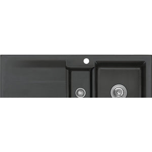 SYSTEMCERAM- Einbauspuele Genea 100- Keramik  Nigra 87631 87631