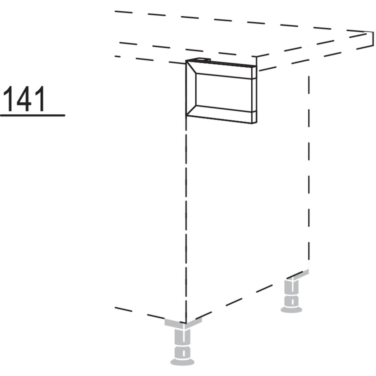 Nobilia Schubkasten-Frontpassstueck USPT20 31132