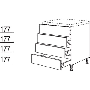 Nobilia Schubkastenschrank U4S60 22576