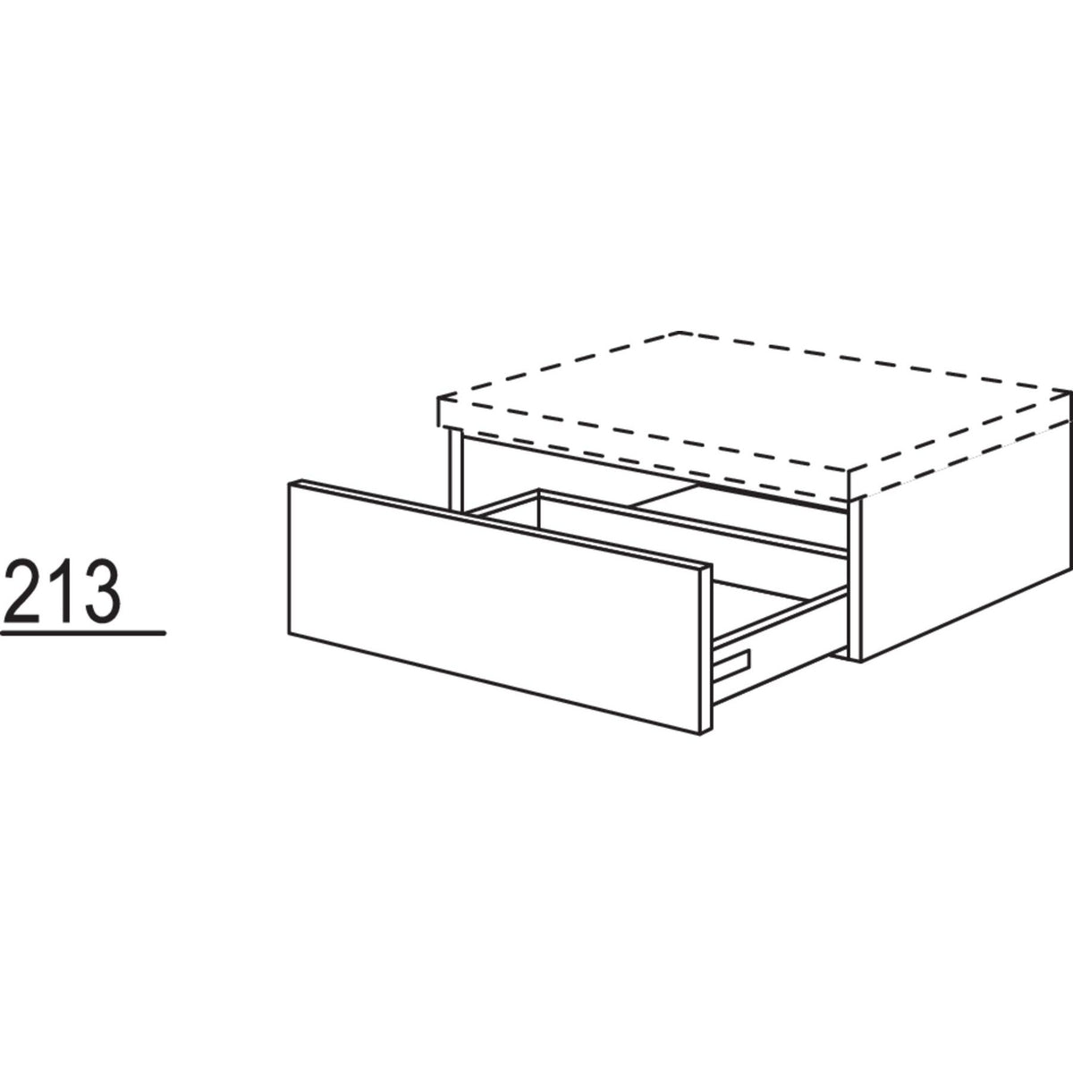 Nobilia Schubkastenschrank USH60-22 2306