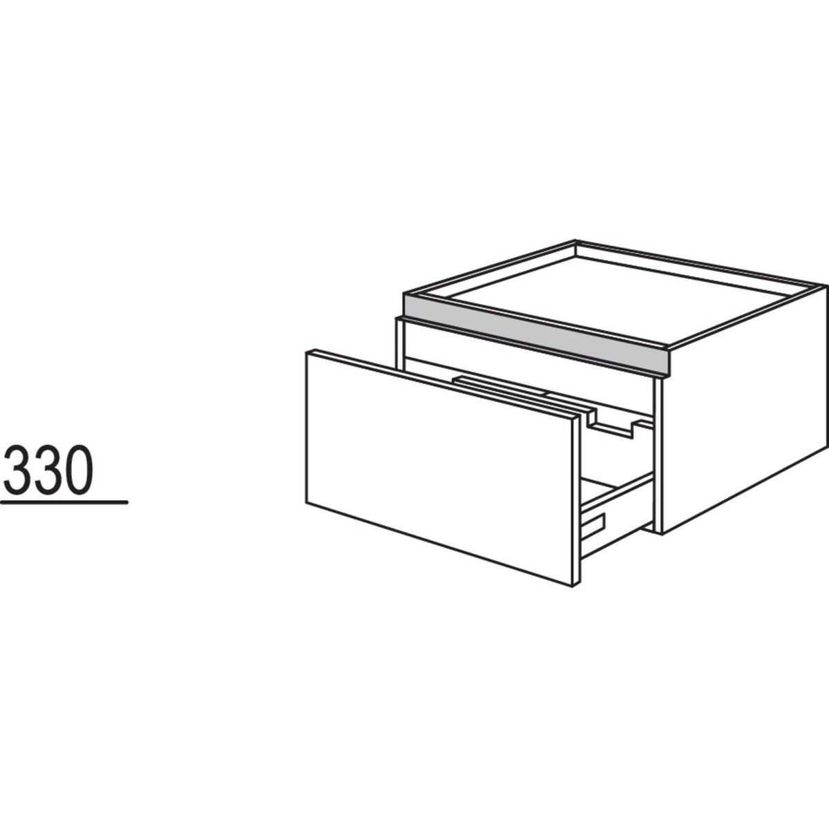 Nobilia Spuelen-Auszugschrank NSPUA60-36 51223
