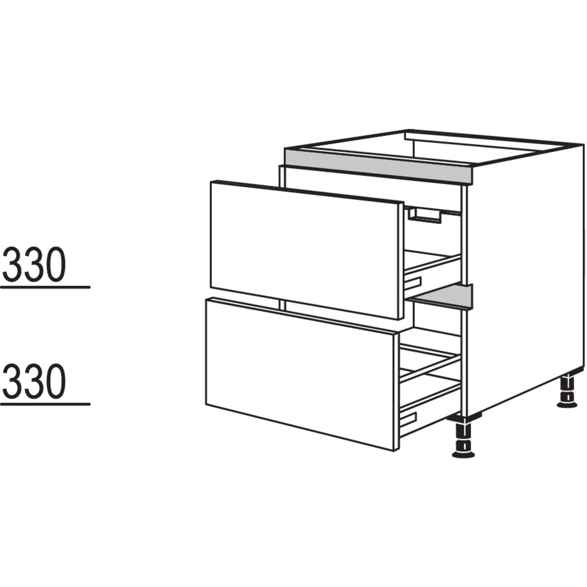 Nobilia Spuelen-Auszugschrank NSPUASA60 51226