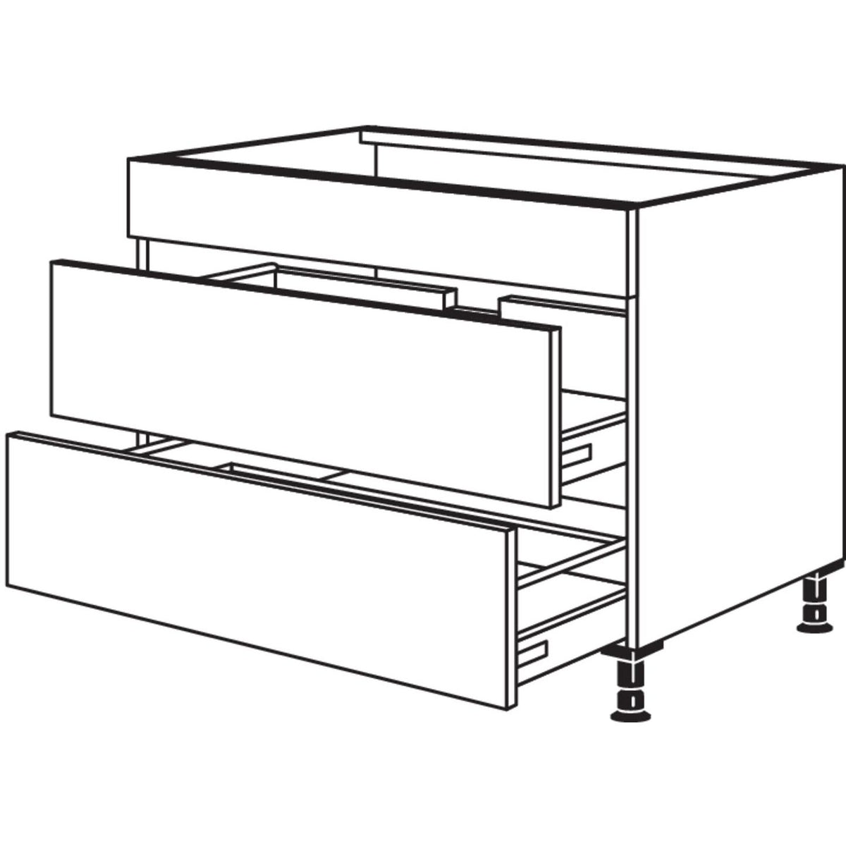 Nobilia Spuelen-Auszugschrank SPU2A90 21196