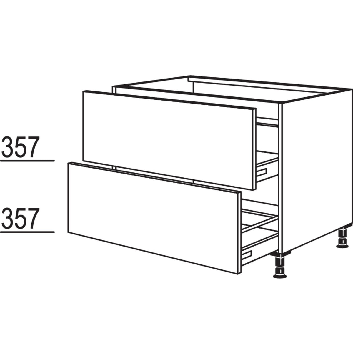 Nobilia Spuelen-Auszugschrank SPUDASA60 20226