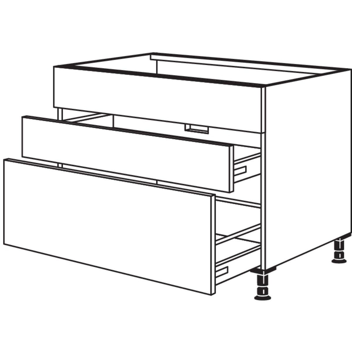 Nobilia Spuelen-Auszugschrank SPUDSA120 20248