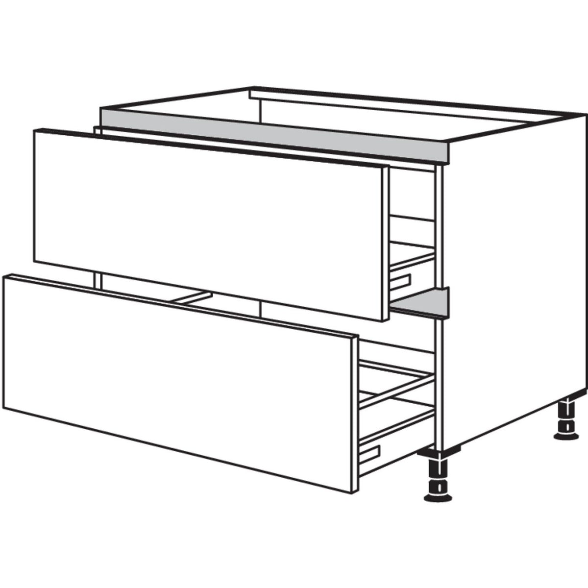 Nobilia Spuelen-Auszugschrank Separato NSPU2AK-AS100 54235