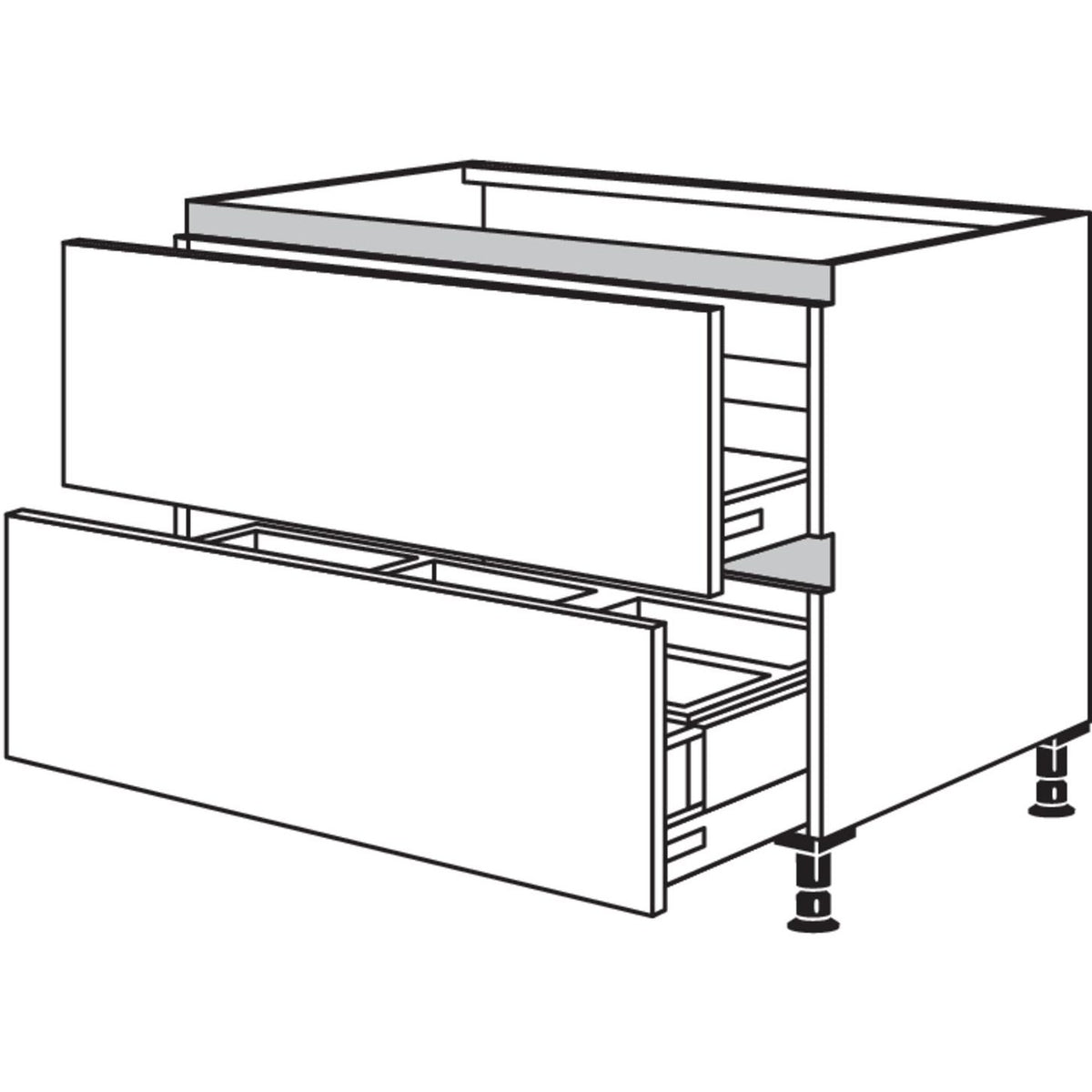 Nobilia Spuelen-Auszugschrank Separato NSPU2AK-AS60 54231