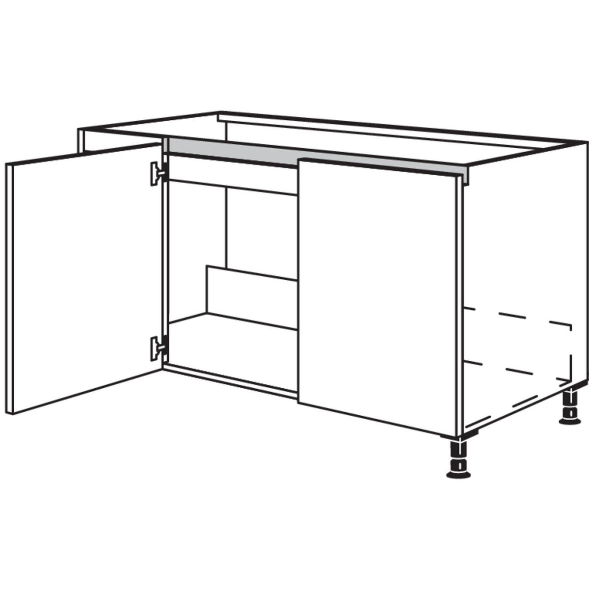 Nobilia Spuelen-Eckschrank NSPUE120-50 51175
