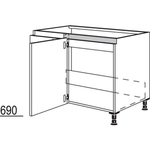 Nobilia Spuelen-Eckschrank NSPUE90-40 53153