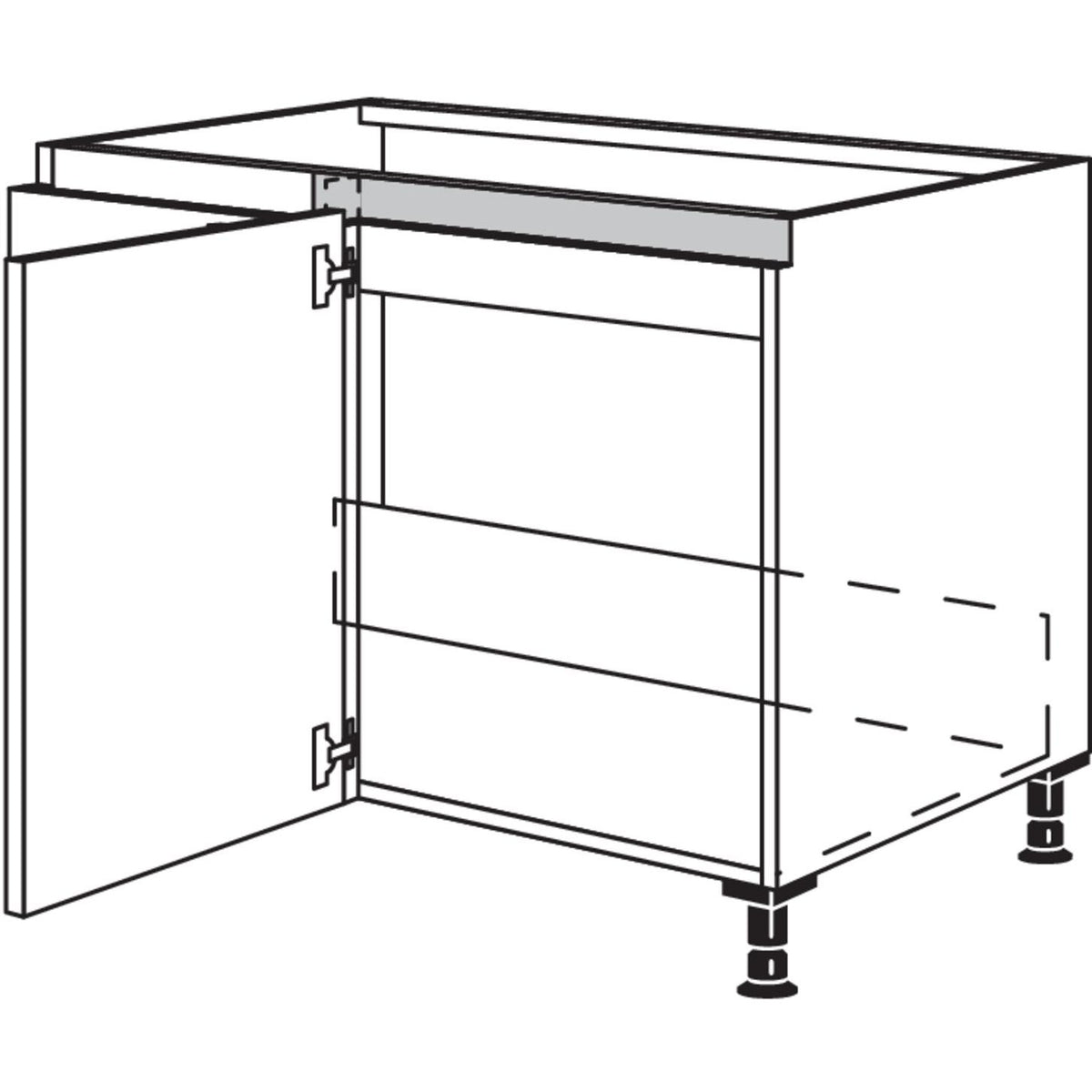 Nobilia Spuelen-Eckschrank NSPUE90-45 53159