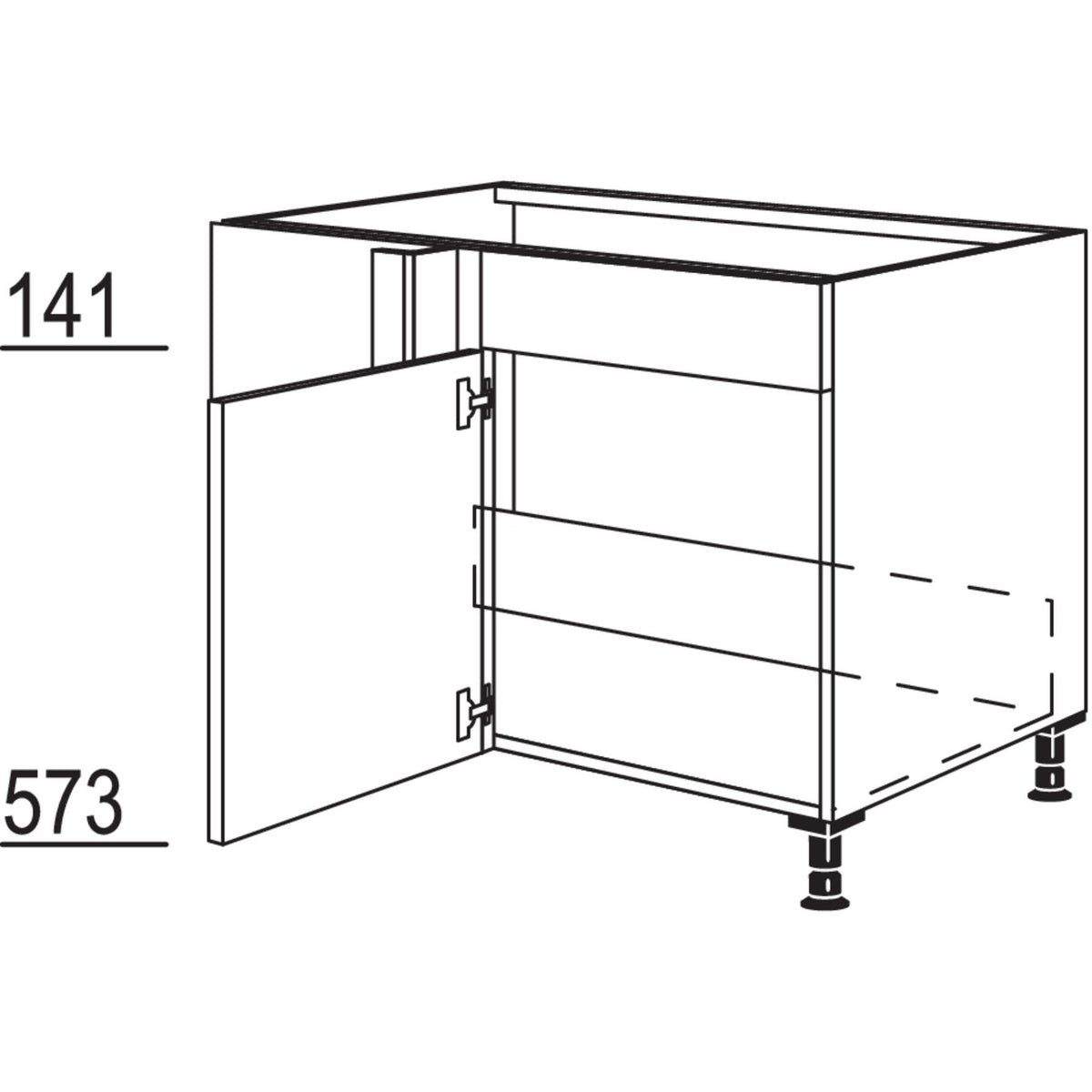 Nobilia Spuelen-Eckschrank SPUE90-40 20153