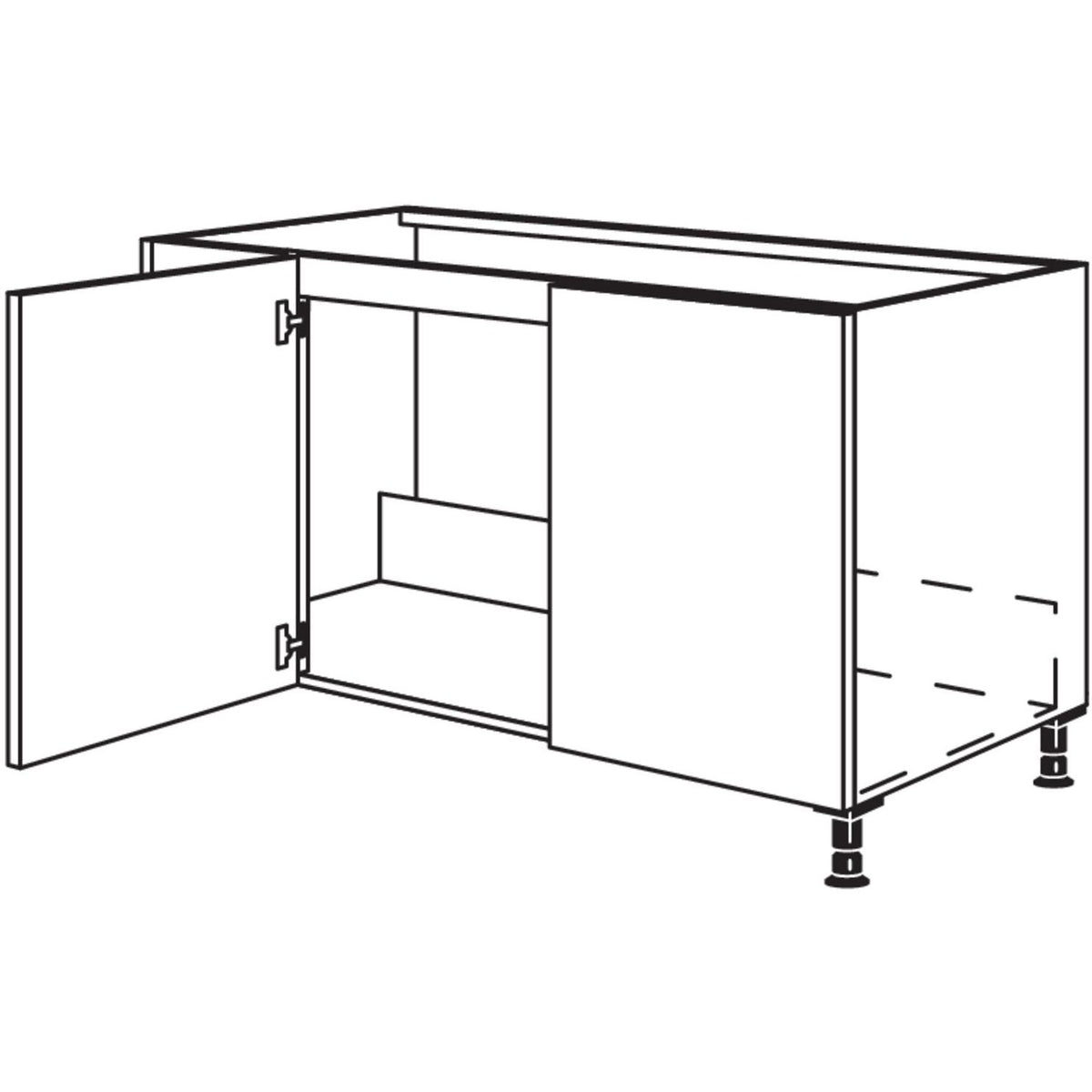 Nobilia Spuelen-Eckschrank SPUED120-45 20174