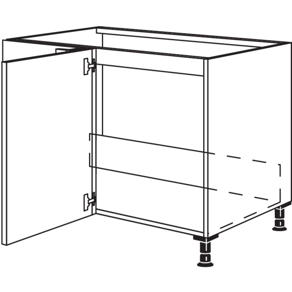 Nobilia Spuelen-Eckschrank SPUED100-50 32156