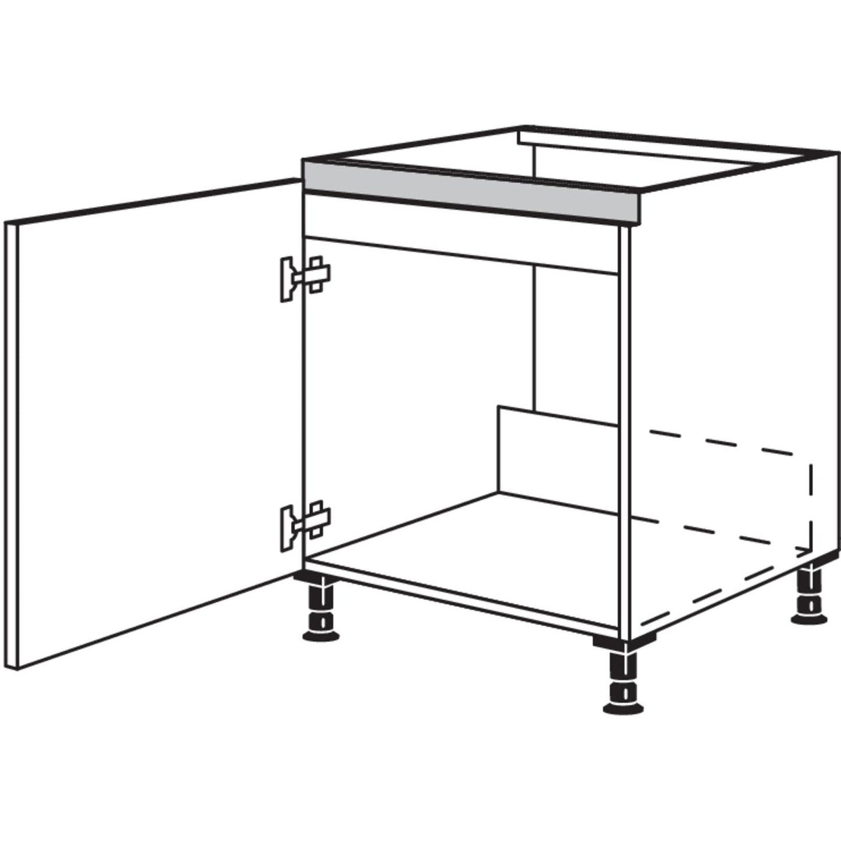 Nobilia Spuelenschrank NSPU60 51206