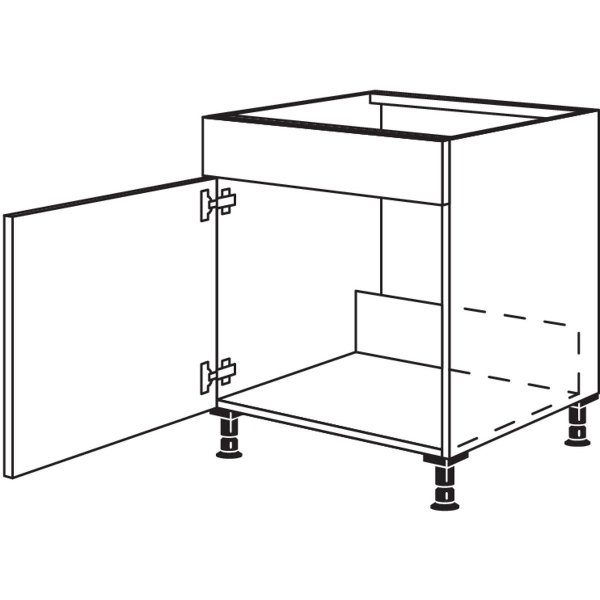 Nobilia Spuelenschrank SPU60 206