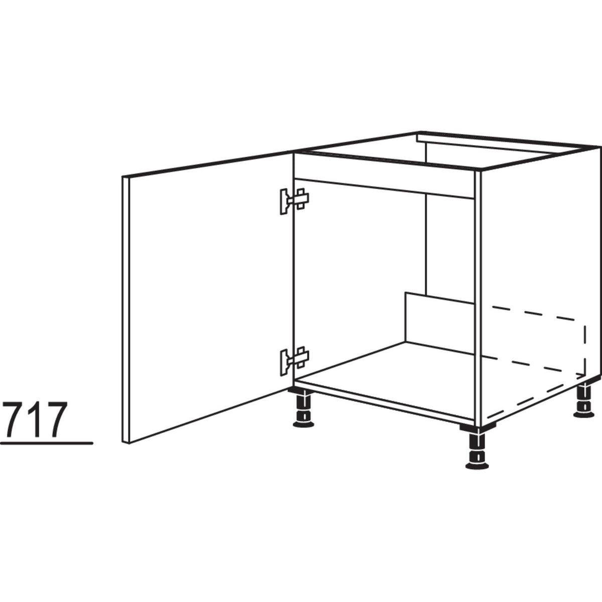 Nobilia Spuelenschrank SPUD60 31206