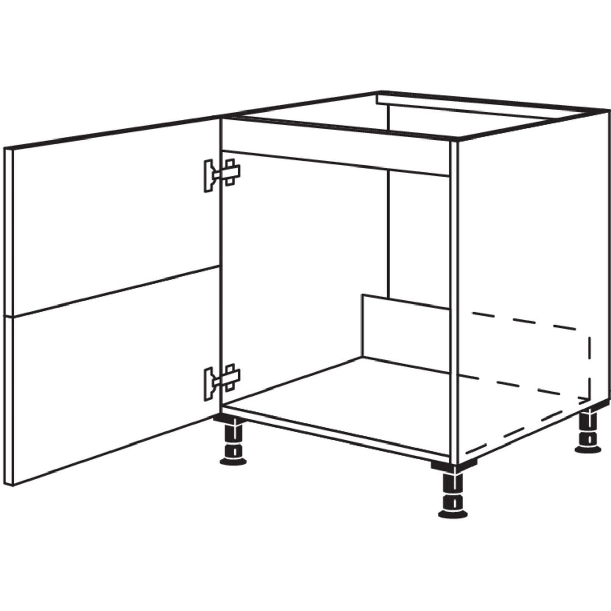 Nobilia Spuelenschrank SPUV2DA45 32281