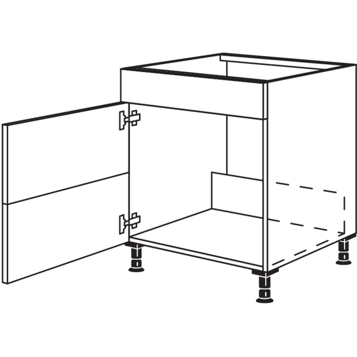 Nobilia Spuelenschrank SPUVS2A45 281