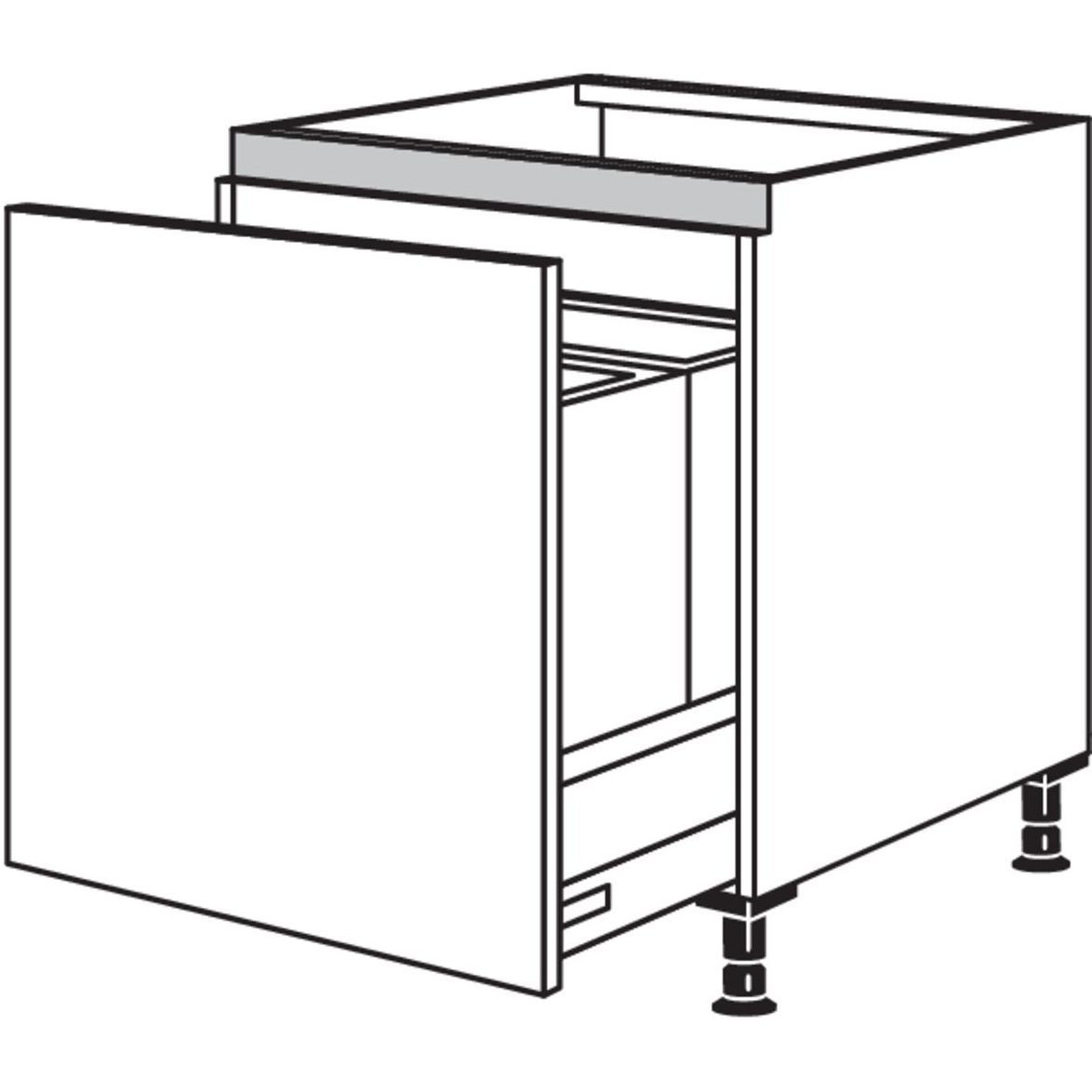 Nobilia Spuelenschrank Separato-K NSPUA-ASK45 54254