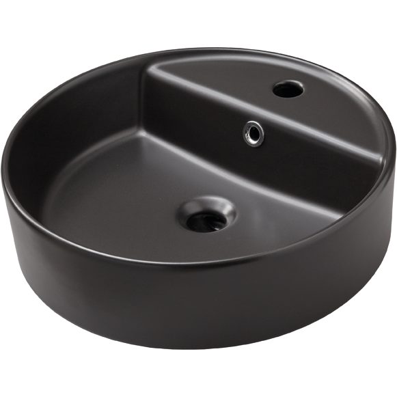 Nobilia TURKUAZ--amp-nbsp-Aufbauwaschtisch -amp-nbsp-CANAK 45- Keramik Schwarz matt 87734 87734
