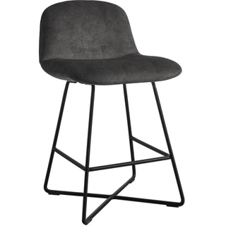nobilia barkruk Cross CROSS-CHB 48 cm - Storm Grey | 746 / Vintage velour | VVE
