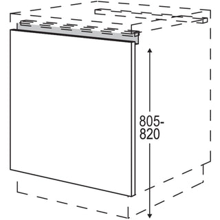nobilia puerta frontal para frigoríficos totalmente integrados y lavadoras NKWSB60 60 cm - Natura | 157