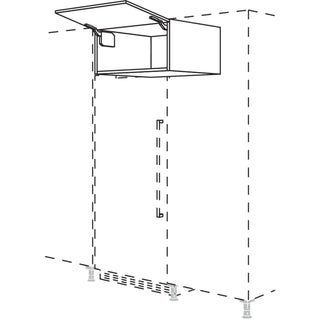 nobilia Overhead cabinet for freestanding refrigerators UFKK60-36 60 cm - Look | 099