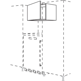 nobilia Überbauschrank für freistehende Kühlschränke UFKWK60-43 60 cm - Look | 099