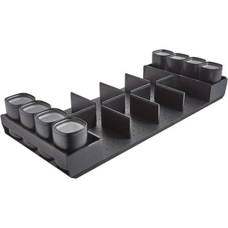 nobilia universal organization ash black with storage containers AOSVN120N 120 cm