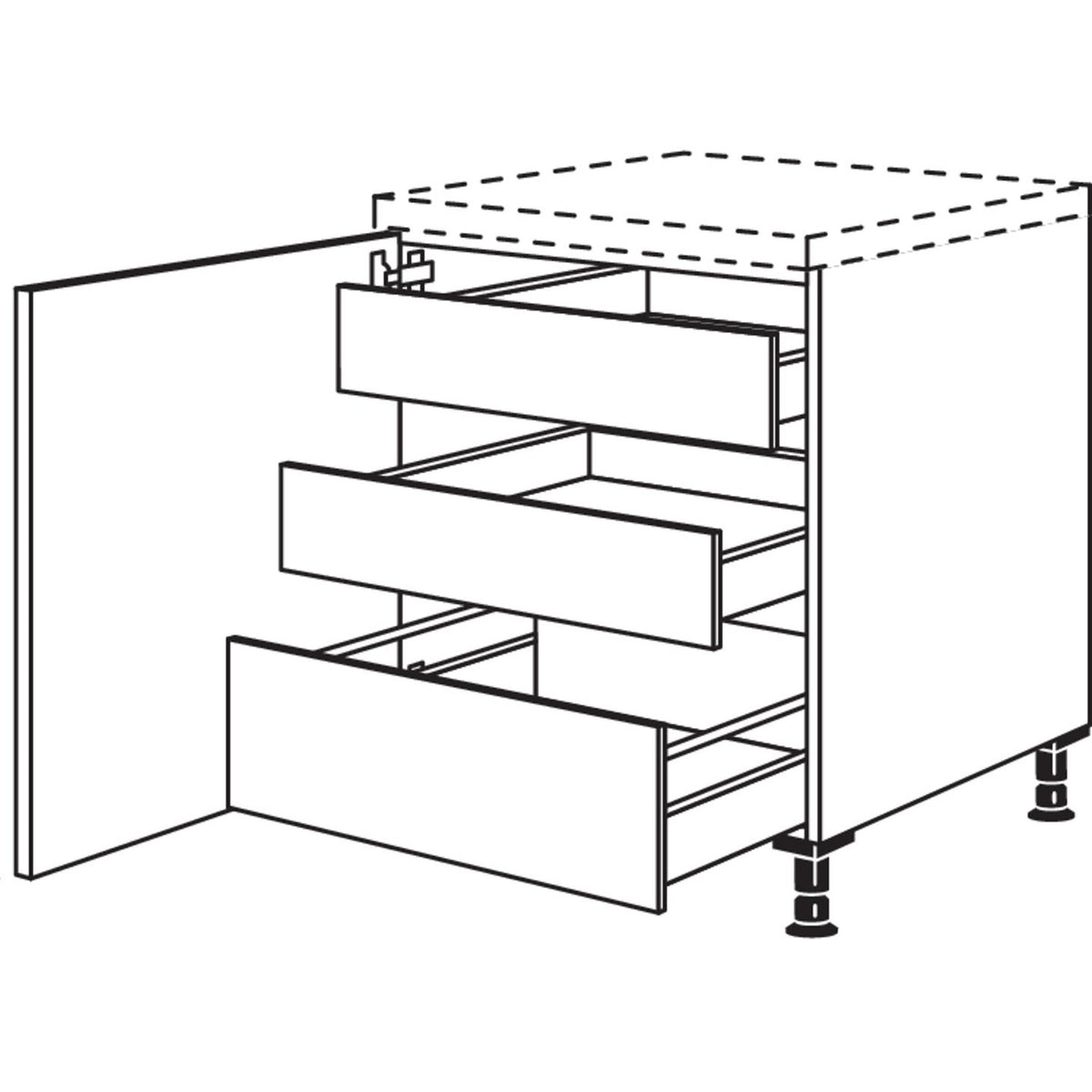 nobilia Unterschrank UD2IA50 20014