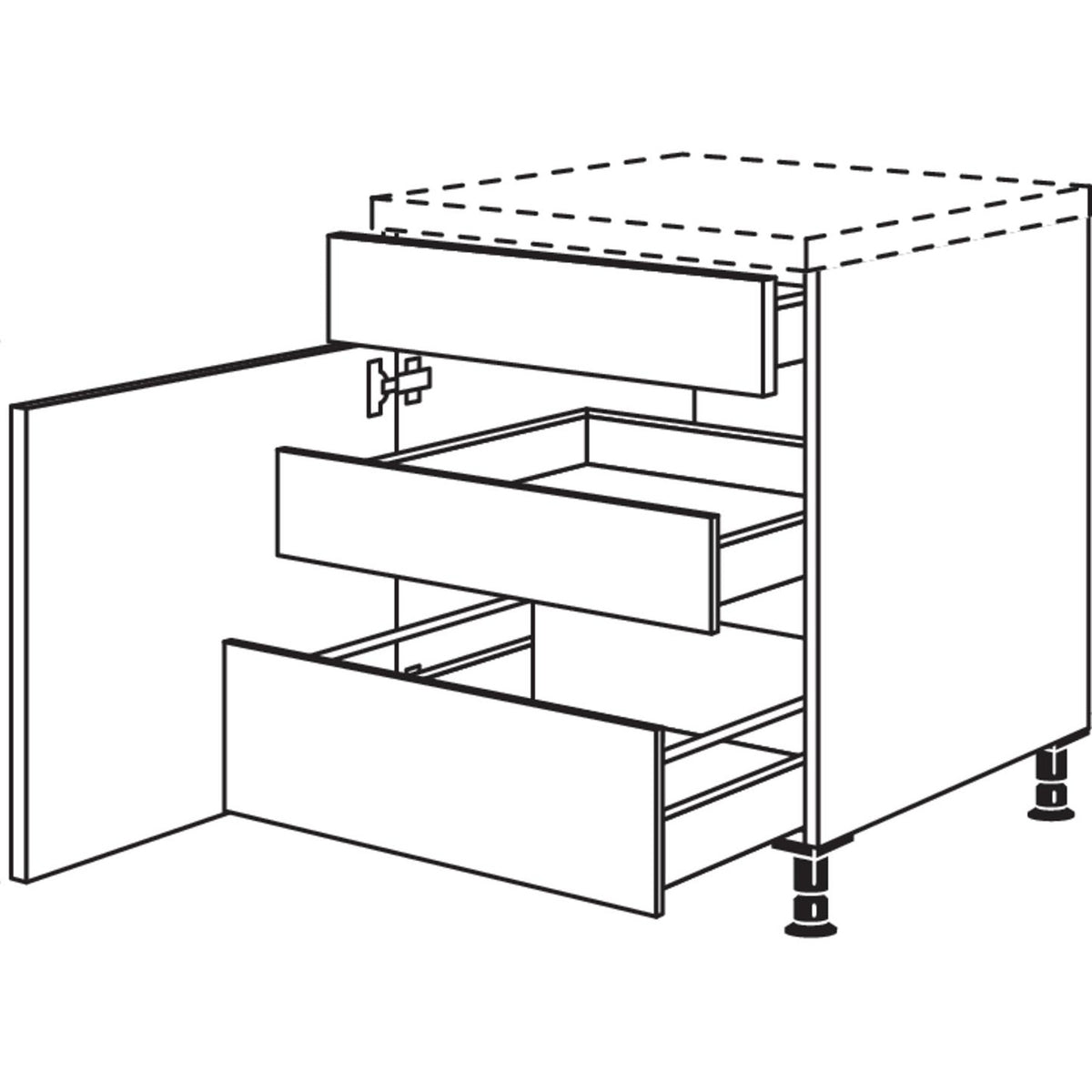 nobilia Unterschrank USIA45 37018