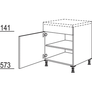 Nobilia Unterschrank fuer Ansetztische UB60 073