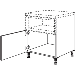 Nobilia Unterschrank fuer Regaleinsatz Case UC30 21066