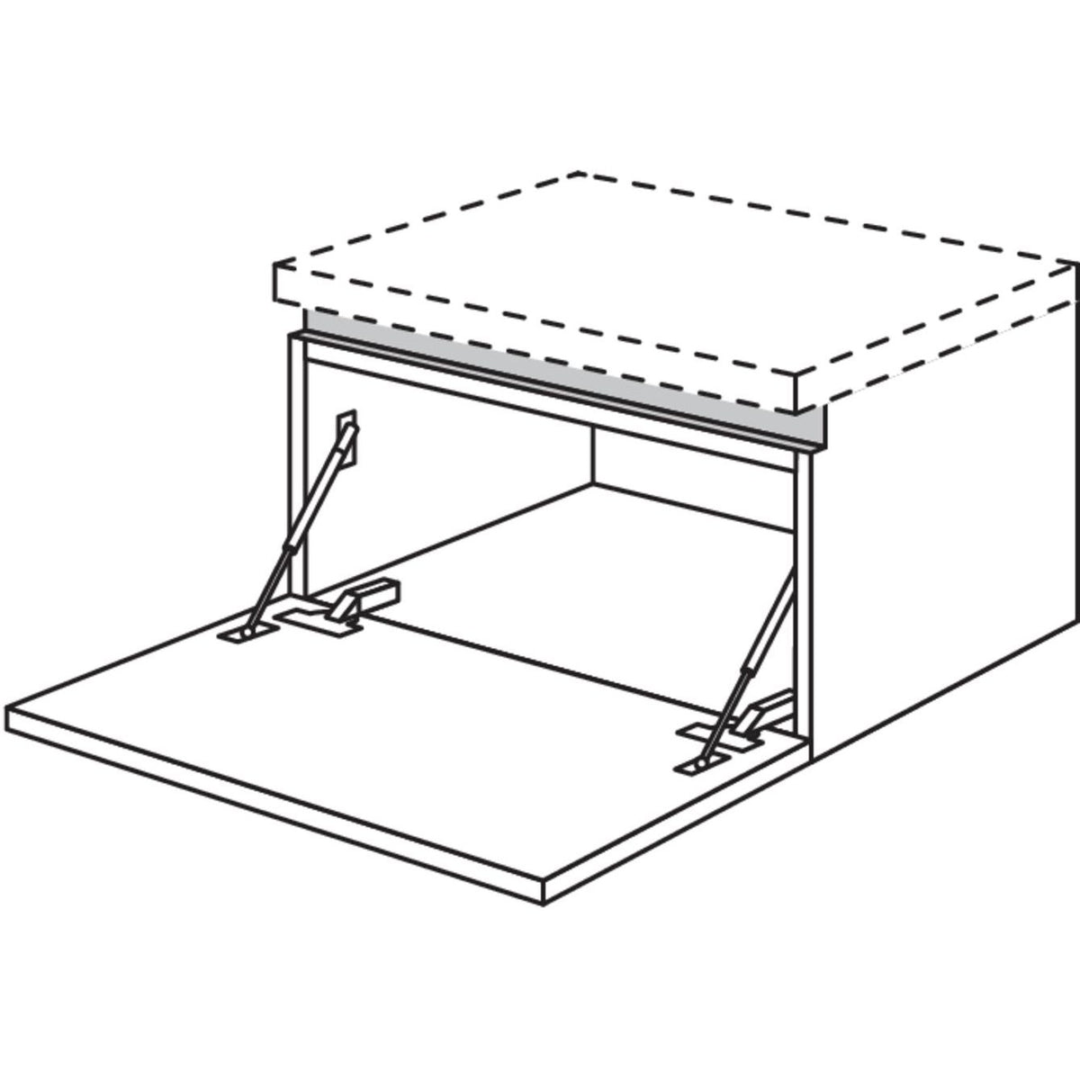 Nobilia Unterschrank mit Barklappe NBUKB45-36 66884