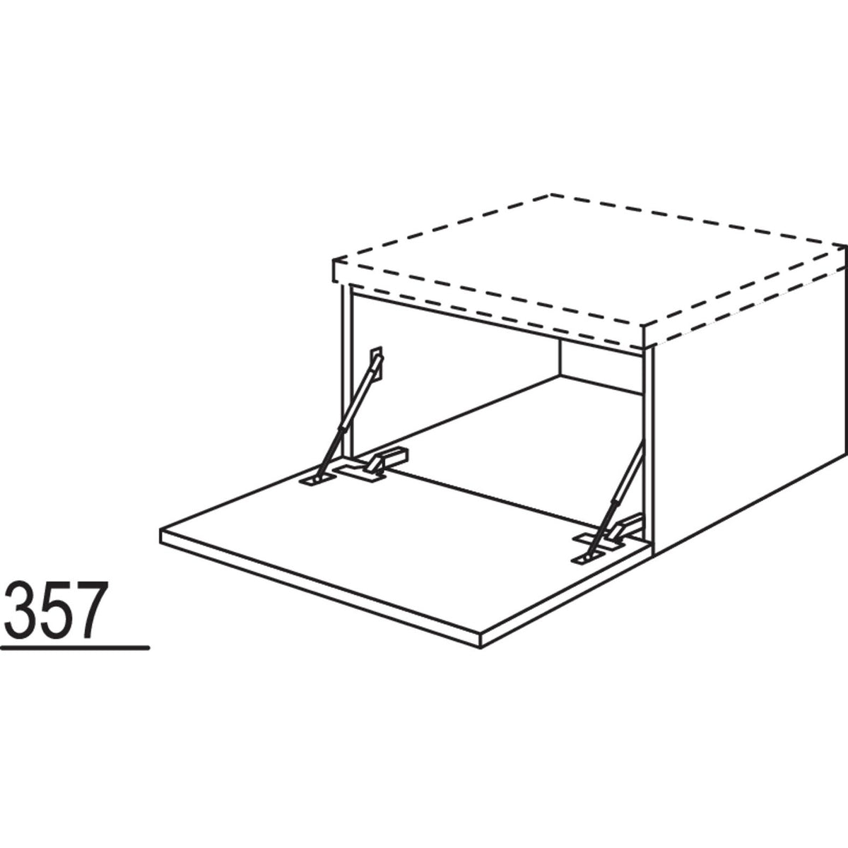 nobilia Unterschrank mit Barklappe UKB100-36 30510