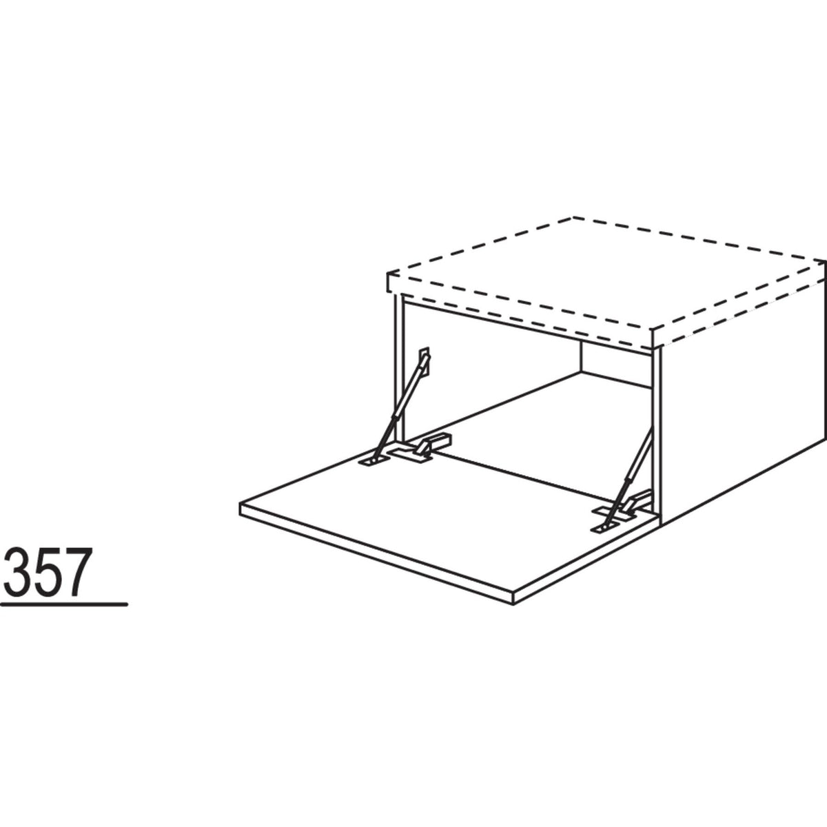Nobilia Unterschrank mit Barklappe UKB60-36 30506